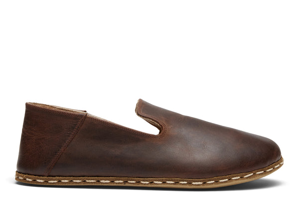 モルタルハウス　グリムカフェ RAUM - Men's Barefoot Grounding Slip-on Shoes / Coffee – Raum