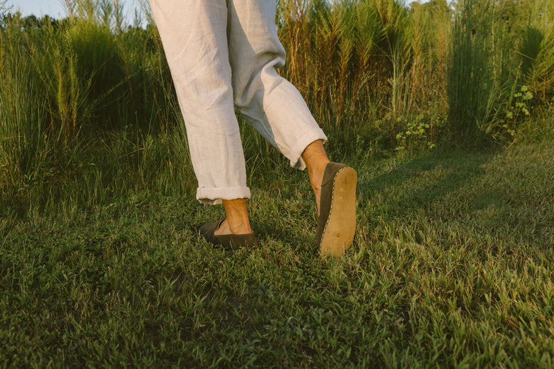 Men's Barefoot Grounding Slip-on Shoes / Moss