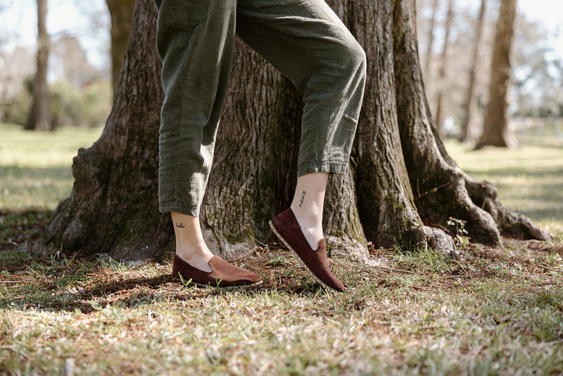 Women's Barefoot Grounding Slip-on Shoes / Redwood