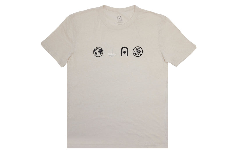 Short Sleeve Symbol Tee Unisex - Hemp / Organic Cotton (Natural)