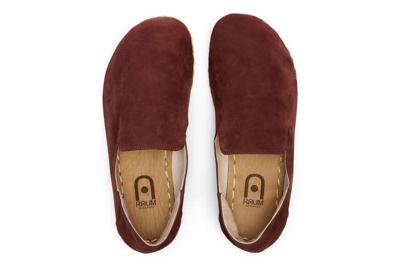 Men's Barefoot Grounding Slip-on Shoes / Redwood