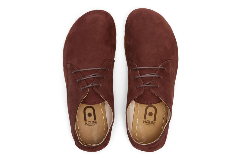 Men's Barefoot Grounding Lace Up Shoe / Redwood